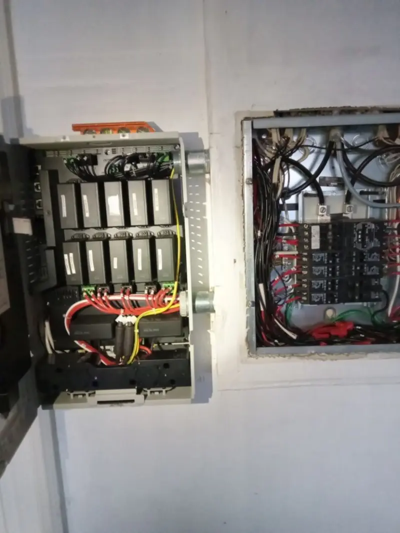 Electrical panel upgrade completed for Security Camera Wiring in New London